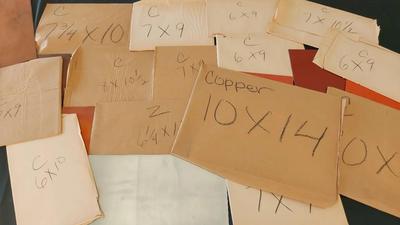 TWO DOZEN COPPER PLATES