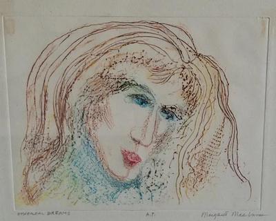 "ETHEREAL DREAMS" COLORFUL PRINT BY MARGARET MACINNES 