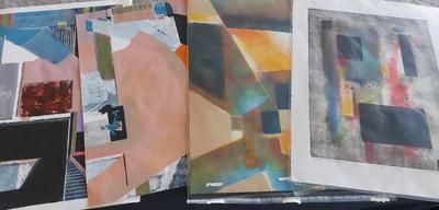 "FLOATING BLACK" AND ABSTRACTS BY ARTIST DAVID MACINNES 