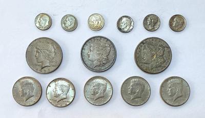 Sale Photo Thumbnail #38: U.S. silver coinage, sold as a lot, 5.06 ozt.