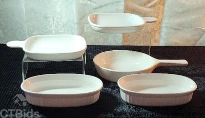 White modern corning ware 5 pcs)
