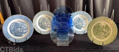 Currier ives the old gristmill (3) and other plates (5)