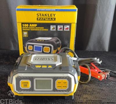 Stanley fatmax 100 amp battery charger maintainer