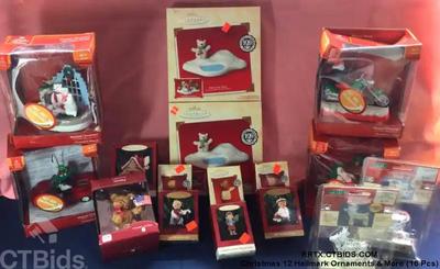 Christmas 12 hallmark ornaments more (16 pcs)