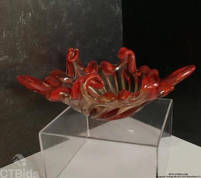 Gorgeous vintage murano like glass bowl 1)