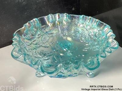 Vintage imperial glass dish 1 pc)