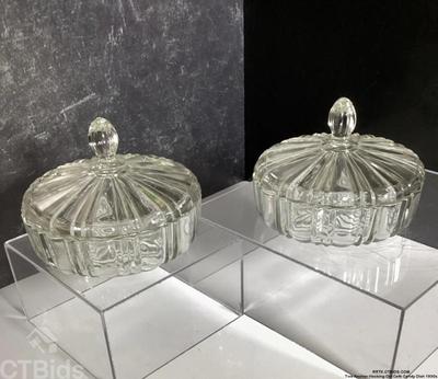 Two anchor hocking old cafe candy dish 1930s