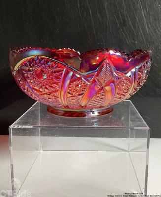 Vintage indiana glass heirloom sunset fruit bowl 1 pc)