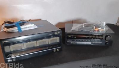 Pioneer stereo receiver and compact disk player