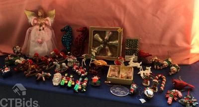 Christmas 9 tree ornaments galore 47 pcs)