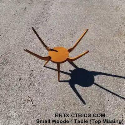 Small wooden table top missing)