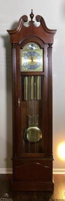Howard miller mahogany grandfather clock with chimes