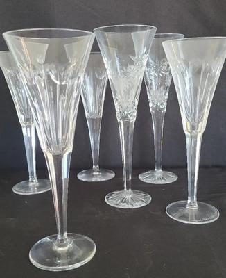 WATERFORD CHAMPAGNE FLUTES - LOT OF 6