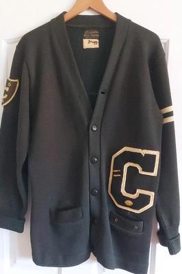 VINTAGE MEN'S WOOL LETTERMAN CARDIGAN