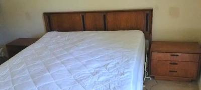 PRETTY WOODEN NIGHTSTAND AND HEADBOARD BY LANE