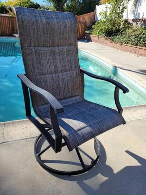SWIVEL PATIO CHAIRS - SET OF 6