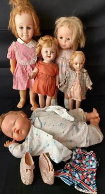 SHIRLEY TEMPLE, CHATTY CATHY, TUMBLINA, AND OTHER DOLLS
