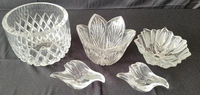 GORHAM, WATERFORD, AND ORREFORS CUT CRYSTAL AND GLASS ITEMS