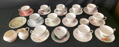 CHINA TEA CUP AND SAUCER COLLECTION AND MORE