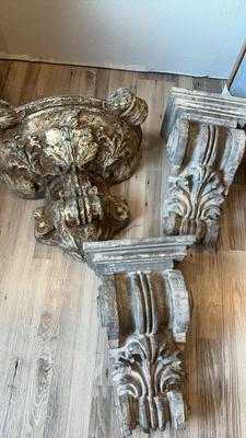 Classical Column Style Composite Wall Shelves