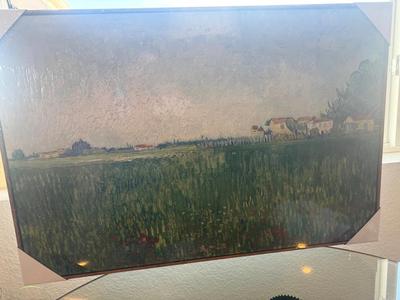 Framed Art Print – Field with Poppies by Vincent van Gogh (1889)