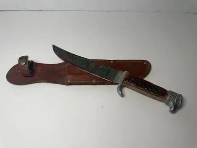 Vintage BOHLIN SOLINGEN Fixed Blade Knife with Sheath