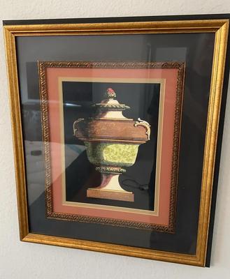Neoclassical Framed & Matted Urn Print