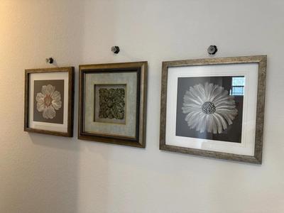 Harbor House “Bloom” Embroidered Flower Wall Art & Decorative Knob Set