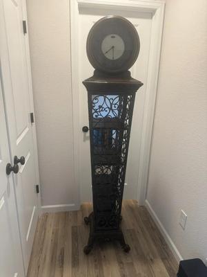 Ridgeway “Beckett” Lighted Curio Grandfather Clock