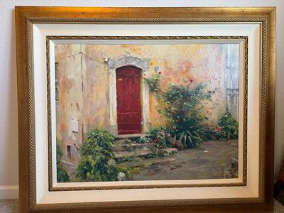 “Doorway in Valbonne” by Leonard Wren Framef Print