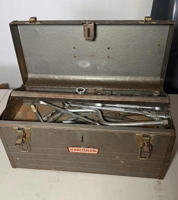 Vintage Craftsman Tool Box With Tools