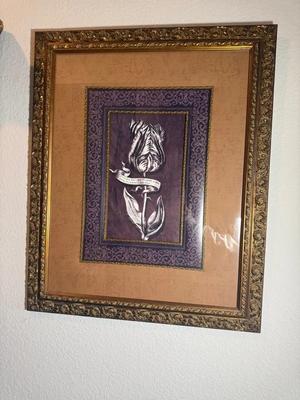 Monochrome Tulip III” Framed Art Print by Goldberger 