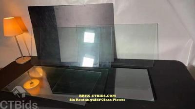 Six rectangular glass pieces rrtx ctbids.com