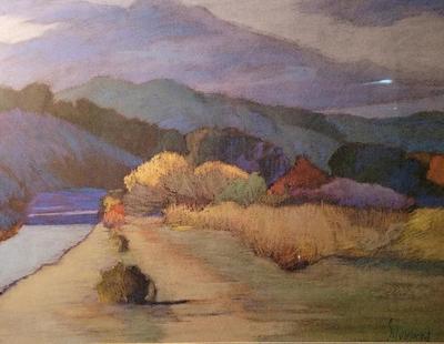 "DIABLO RANGE" FRAMED POSTER BY MARY SILVERWOOD 