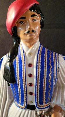 VINTAGE METAXA OUZO CERAMIC DECANTER BOTTLE