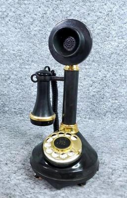 Retro 1973 repro candlestick style rotary landline phone