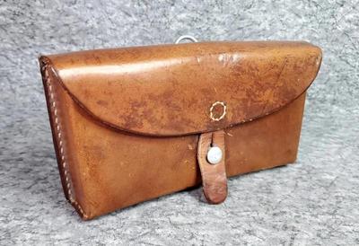 Vintage sattler leather swiss army ammo waist pouch