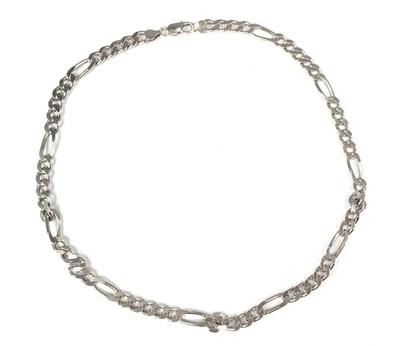 Sterling figaro chain necklace