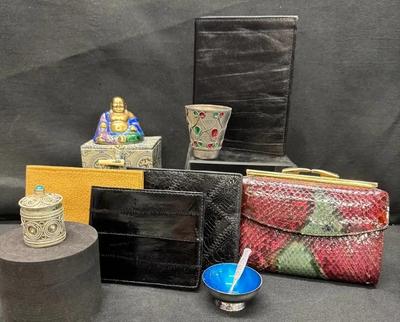 CEJ506 - Leather Wallets and Miniature Decor Pieces