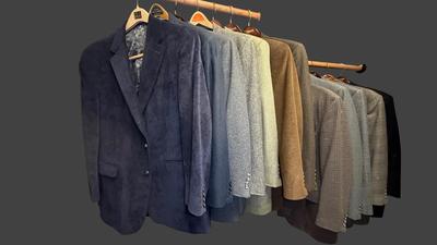 CE110 - Men's Sport and Suit Jackets Size 44R and 44L.  