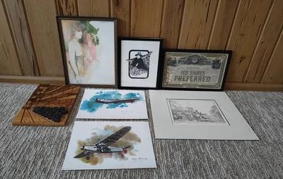 CE229 - Misc. Signed and Unsigned Small Artworks by Don Swann, Marie Christian and Nixon Galloway