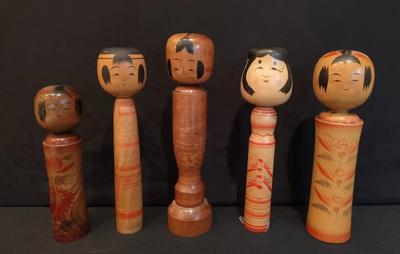 CE202 - Antique Kokeshi - Signed - Lot 3
