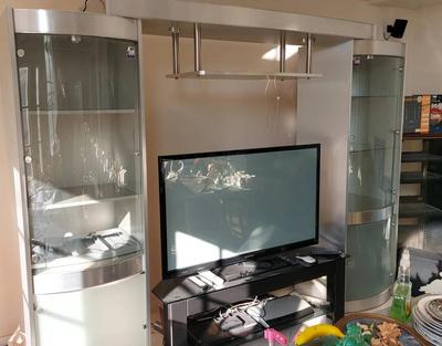 ENTERTAINMENT CENTER BY MICHAELS & COMPANY 