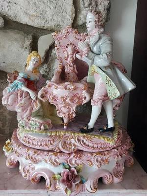 CAPODIMONTE STYLE LAMP (MISSING PARTS)