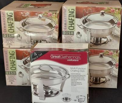 CHAFING DISHES - LOT OF FIVE 