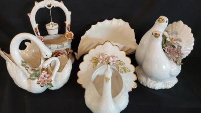 CAPODIMONTE TRINKET HOLDERS