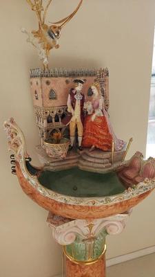 HUGE INDOOR FOUNTAIN/LAMP BY LORENZON ITALIAN ARTISAN CERAMIC 