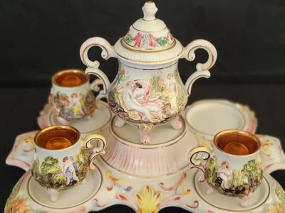 VINTAGE CAPODIMONTE TEA SET