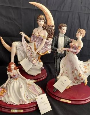 CAPODIMONTE PORCELAIN VITTORIO SABADIN FIGURINES - LOT OF 3