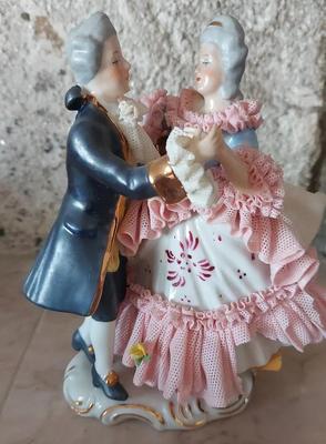 DRESDEN PORCELAIN FIGURINES - LOT OF TWO